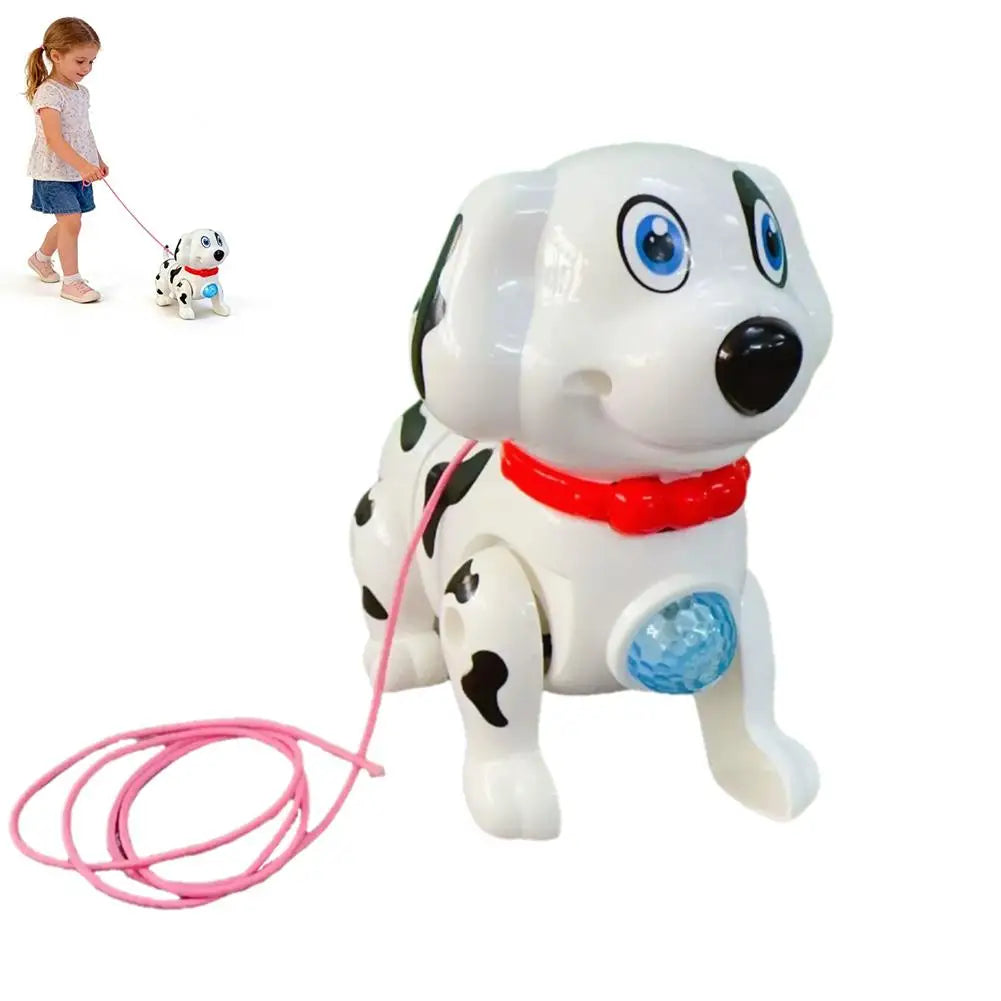 1/2PCS Toy Dog Adorable Dalmatian Interactive Light Electric Musical Puppy Bionic Walking Dynamic music for Small Babies Infant Zpaxo 1PC