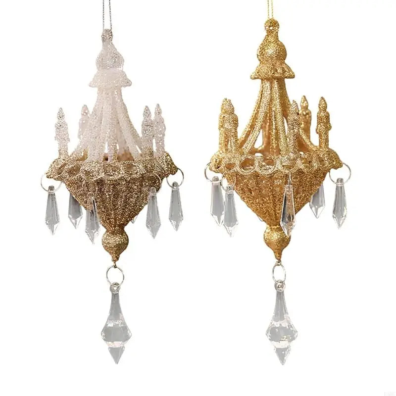 Christmas Chandelier Ornament Shatterproof Acrylic Crystal Hanging