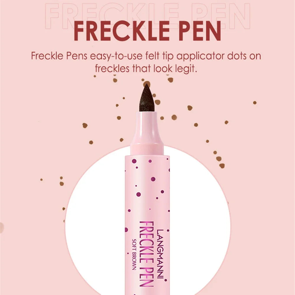 Natural Fake Freckles Pen Waterproof Face Brown Eyeliner Dot Spot Zpaxo