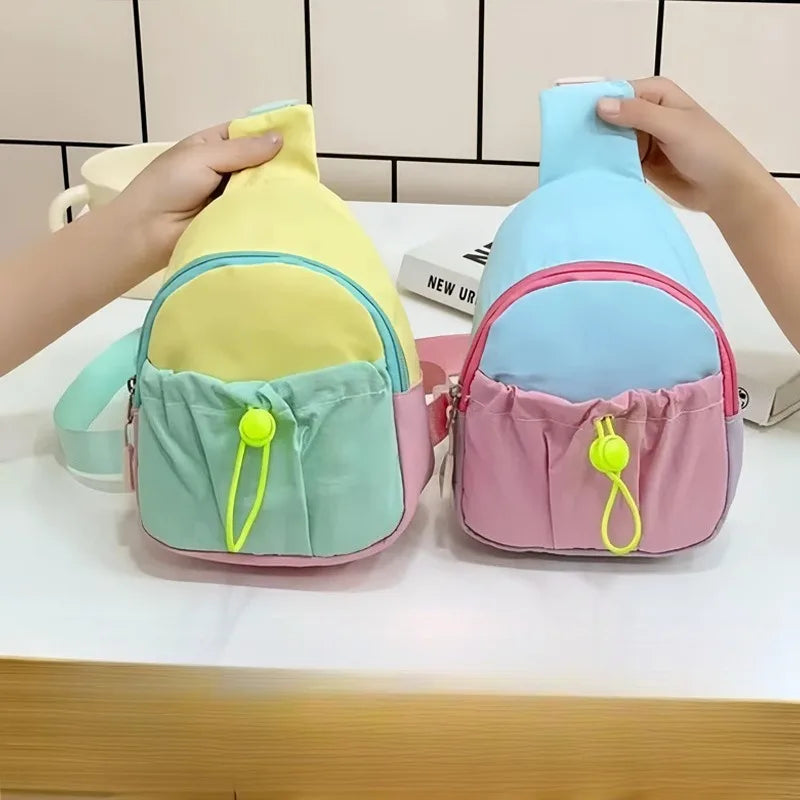New Children's Crossbody Bag Storage Bag Fashionable Men's and Women's Baby Dopamine Stylish Shoulder Bag Accessories Chest Bag Zpaxo