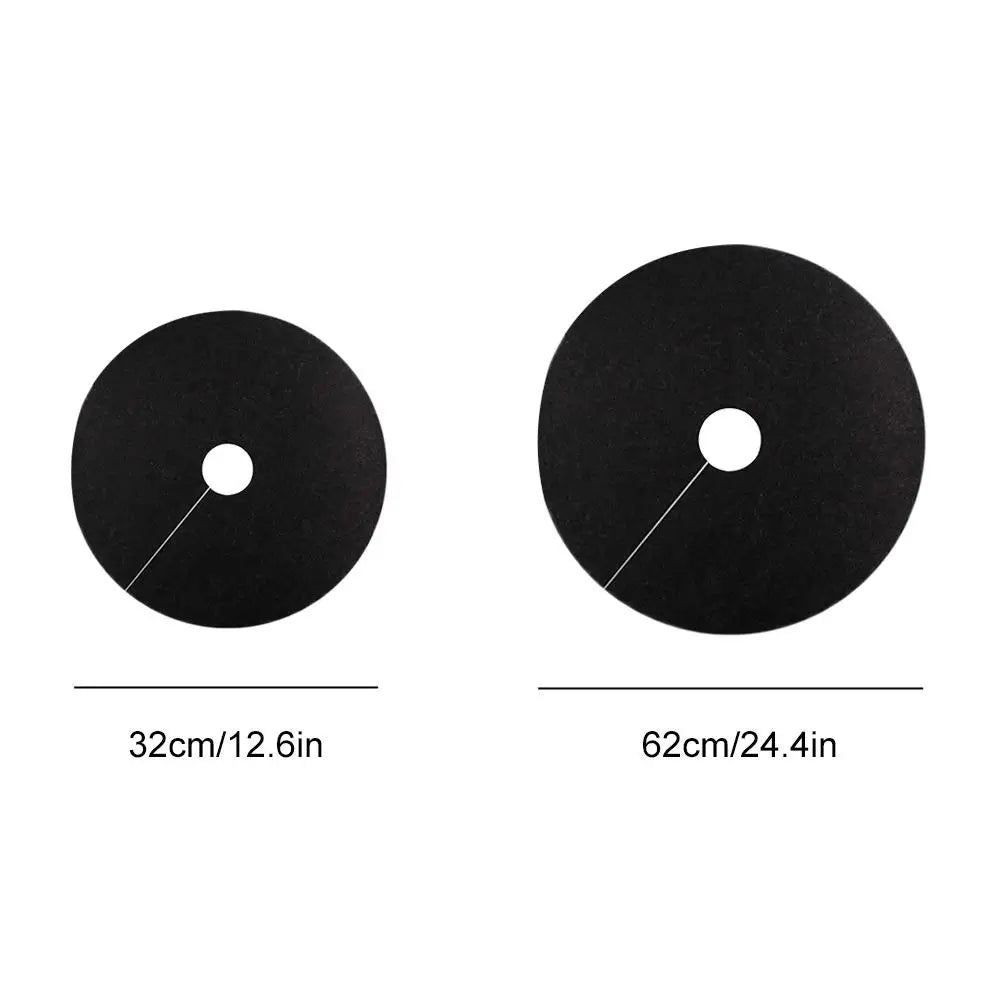 10-Pack Non-Woven Tree Mulch Rings – Weed Control Barrier Mat Weed Control Mat Zpaxo