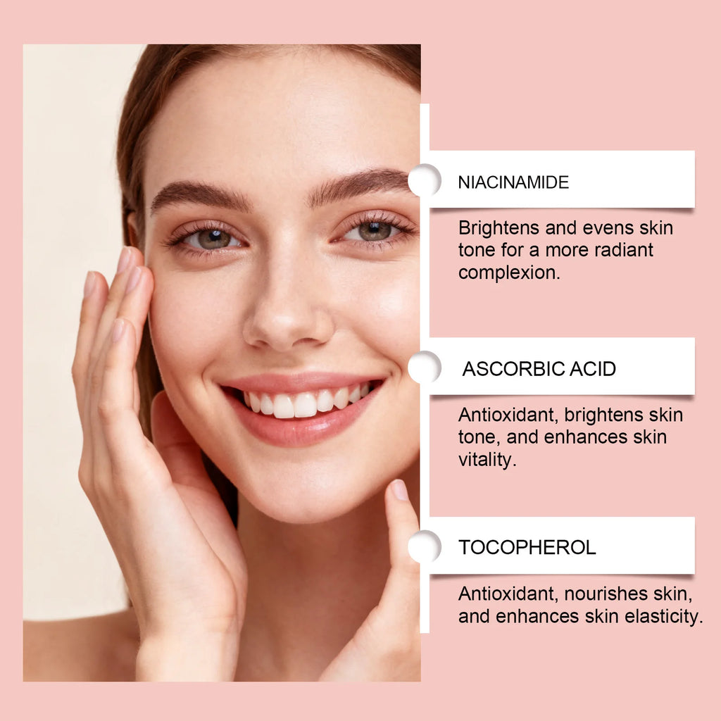 Antioxidant 5-in-1 Facial Serum Fades Dark Spots Dullness Brightens Zpaxo