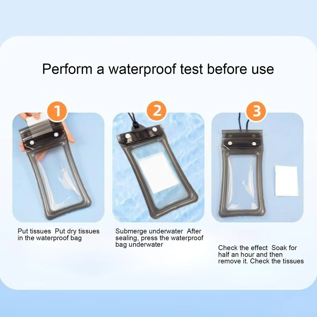 Waterproof Phone Dry Bag with Lanyard | Beach & Diving Pouch Waterproof Phone Pouch Zpaxo