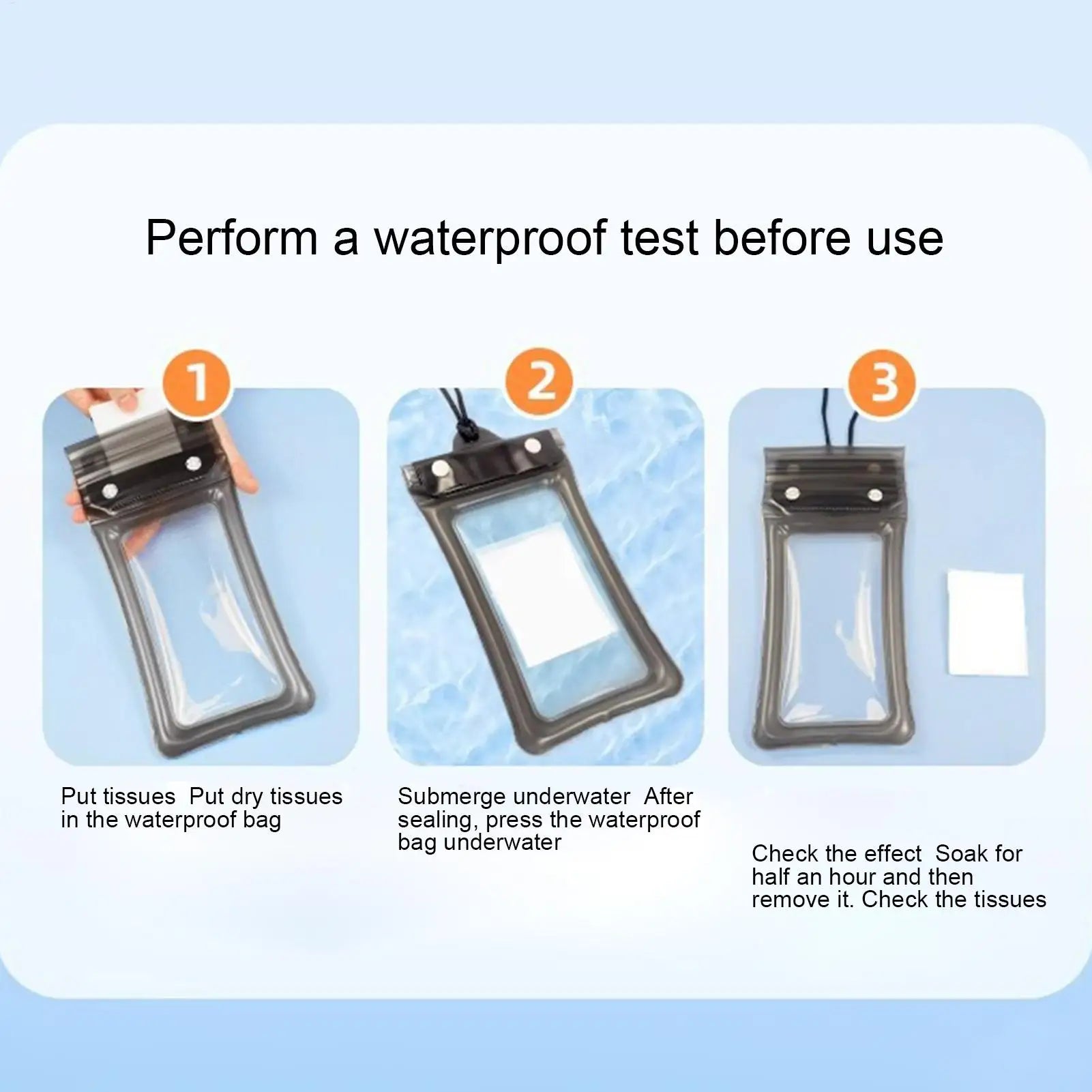Waterproof Phone Dry Bag with Lanyard | Beach & Diving Pouch Waterproof Phone Pouch Zpaxo