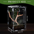 Reptile Enclosure Front Opening Escape Proof Habitat Acrylic Jumping