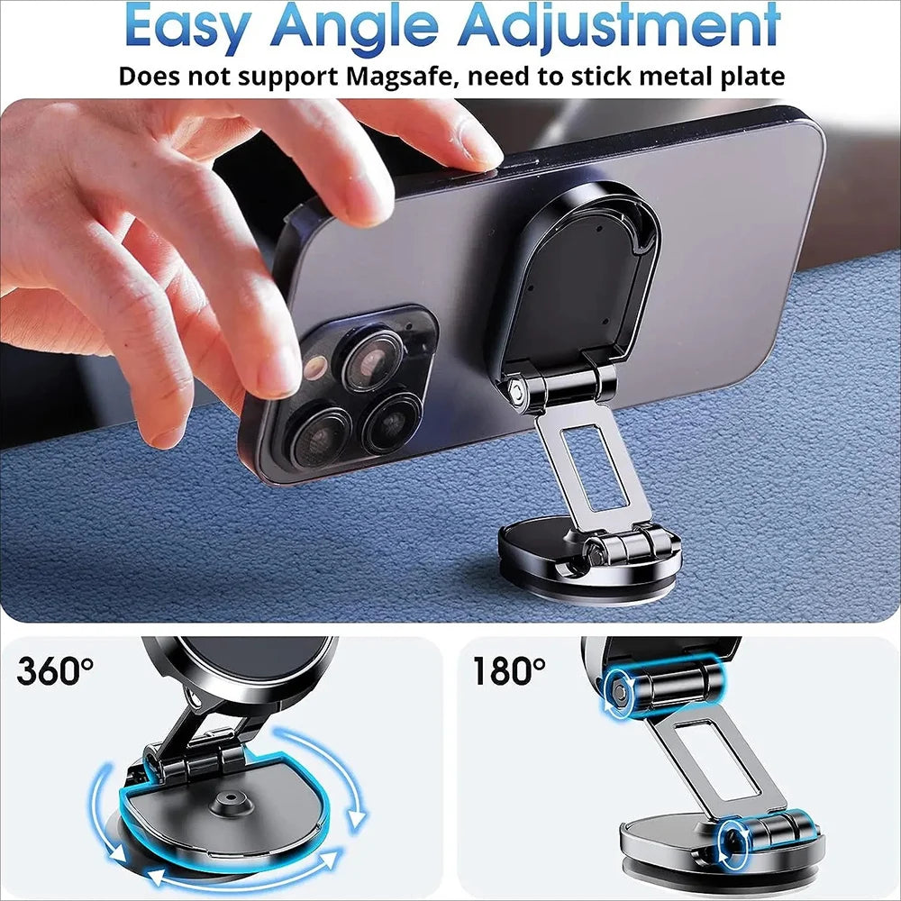 Magnetic Car Phone Holder – Foldable GPS Bracket for iPhone & Samsung Car Phone Mount Zpaxo