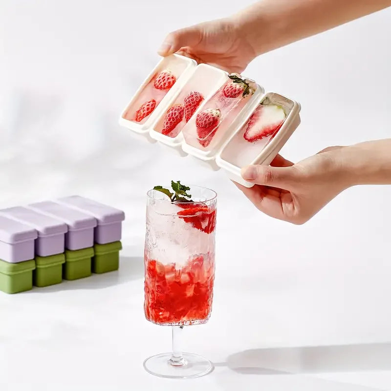 Summer Essentials: Silicone Ice Cube Tray - Bpa Not Included, Easy to Release, Suitable for Iced Drinks and Whiskey Zpaxo