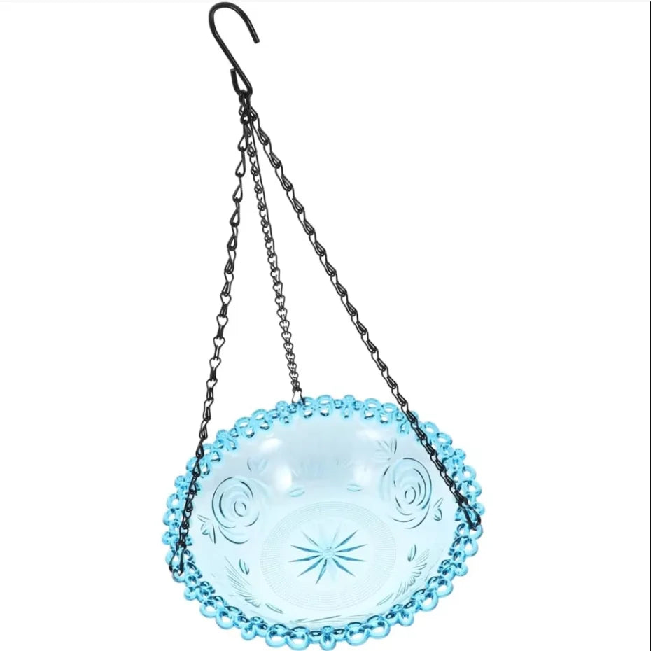 Outdoor Hanging Bird Feeder Bath Combo Feeders Waterers 3-In-1 Garden