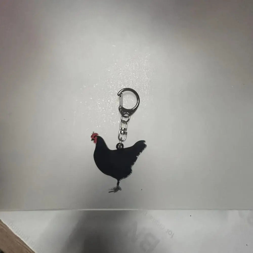 Hanging Accessory Rooster Chicken Acrylic Keychain Hen Acrylic Backpack Pendant Funny Creative Bag Hanging Couple Zpaxo