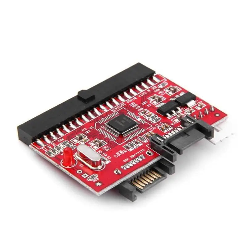 652F IDE to SATA Adapter Card Bidirectional Conversion Hard Drive Converter with Cable Desktop Computer Connector Accessory Zpaxo