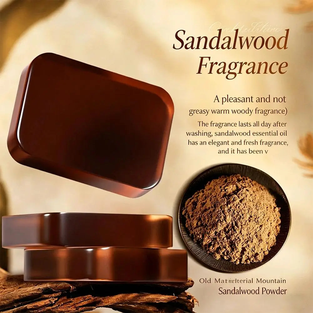 Men's Sandalwood Handmade Soap – Face, Hair & Body Bar Handmade Soap Bar Zpaxo