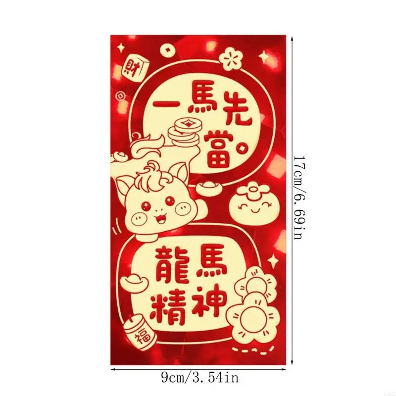 Year Horse Red Packets Cartoon Traditional Zodiacs Money Holder