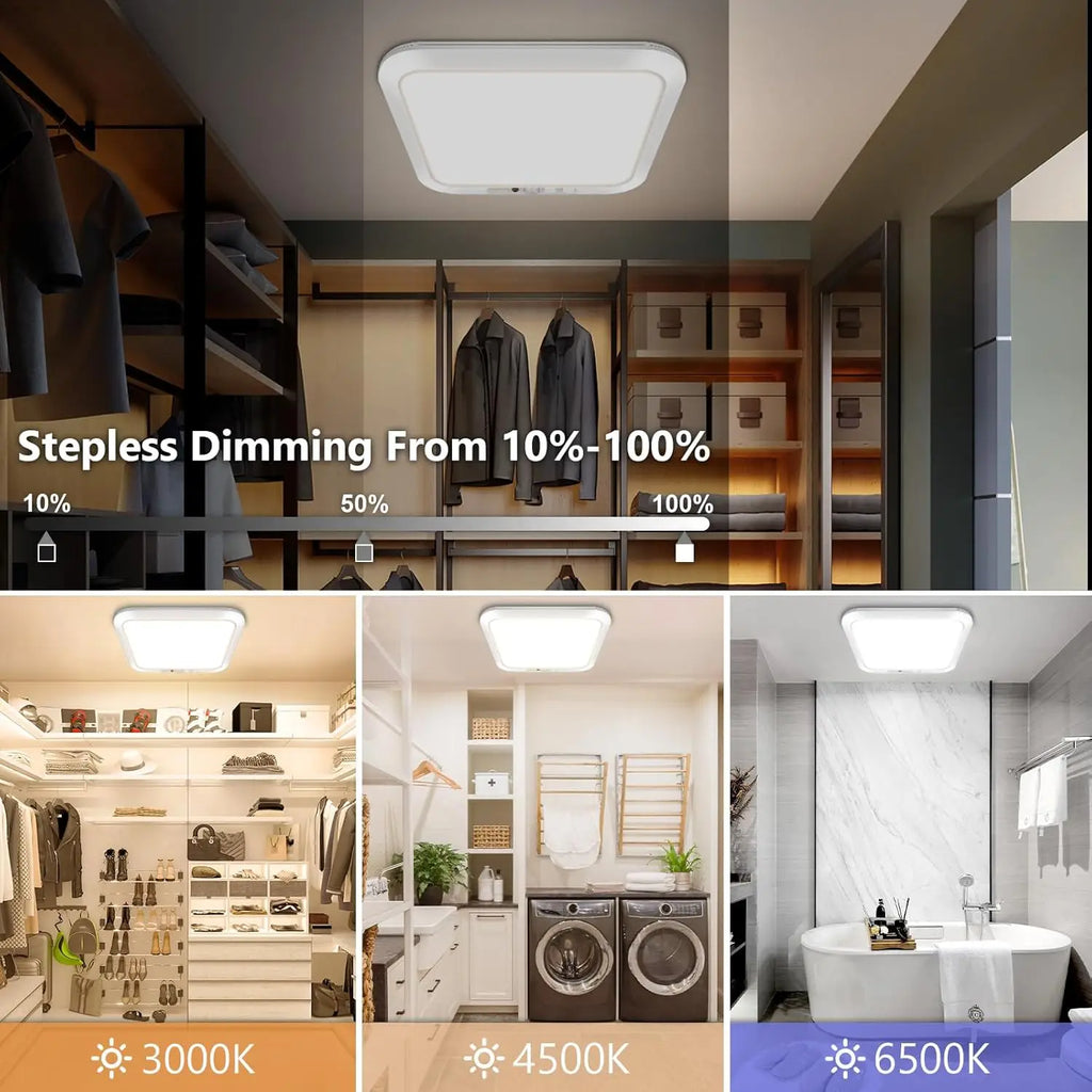 Ultra-thin LED Motion Sensor Ceiling Light Stairs Hallways Warehouses