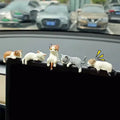 5-Pack Sleepy Cat Figurines – Mini Car Dashboard Decor Set
