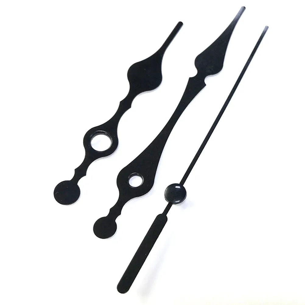 Black Quartz Clock Movement Simple Replacement Silent Mute Function