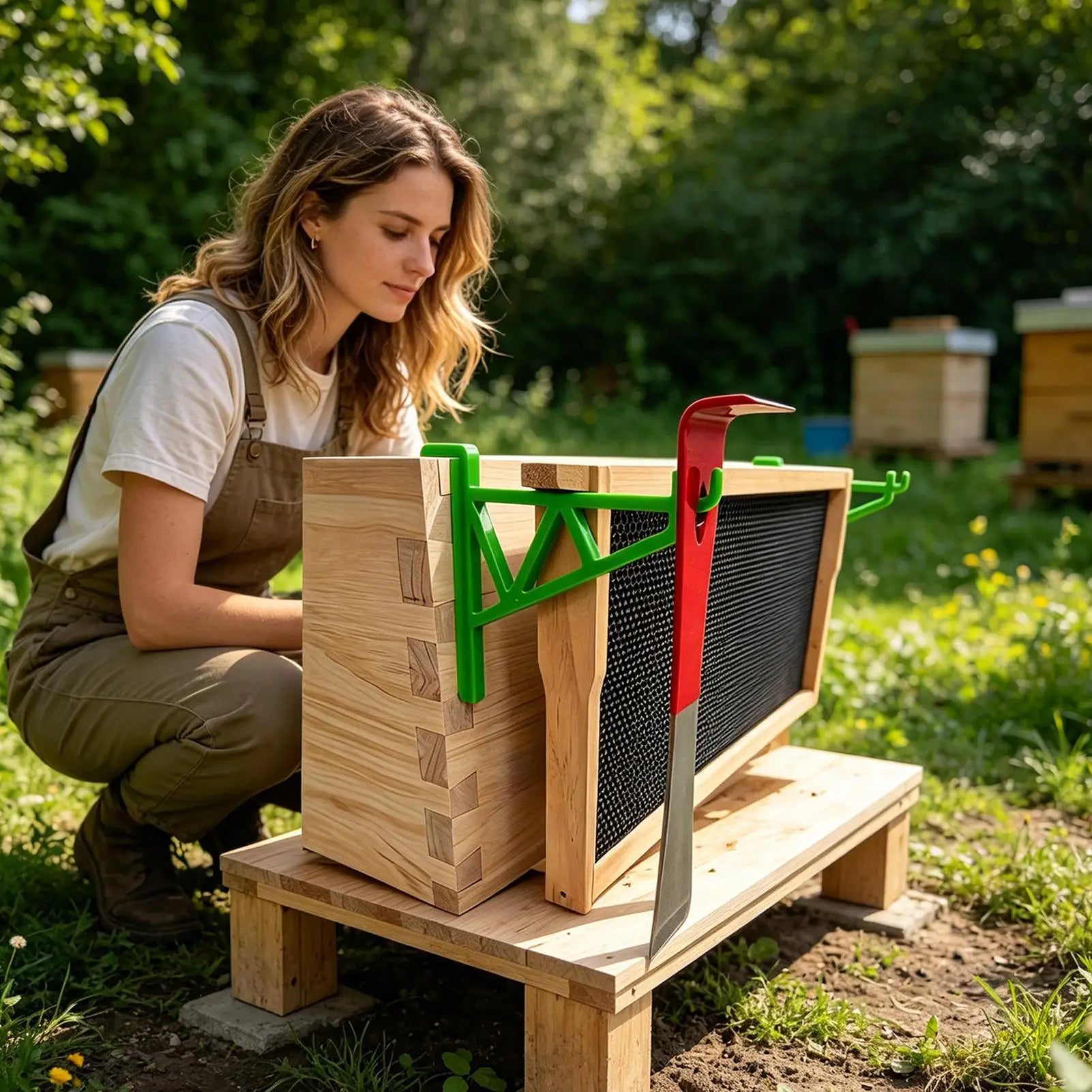 Beehive Frame Holder Heavy Duty Plastic Beekeeping Grip Perch Bee
