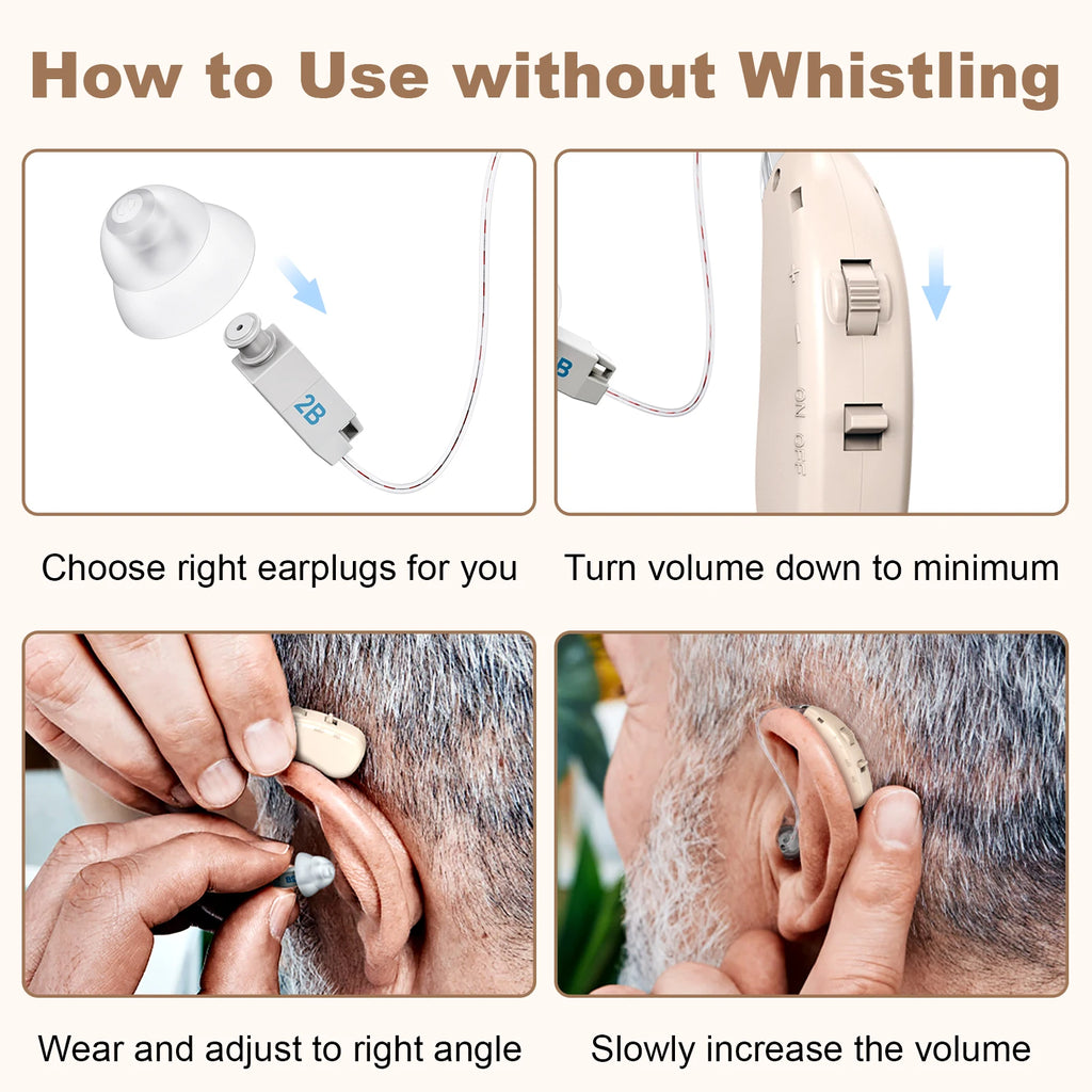Mini Rechargeable Hearing Aid Aids Elderly Amplifier Magnetic