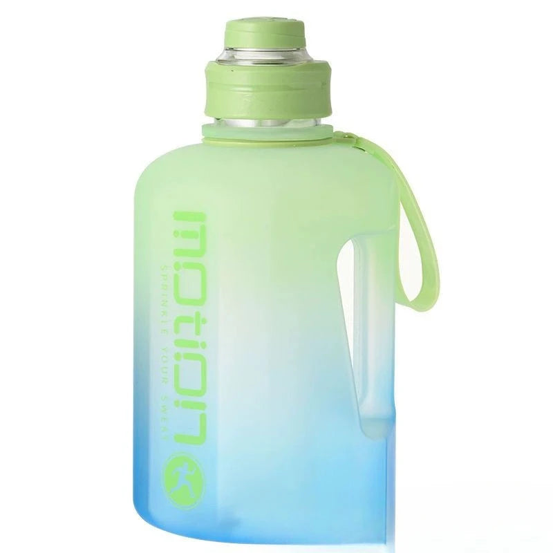 2 Liter Sports Water Bottle Straw Large Capacity Fitness Scale Zpaxo 1.6L Green