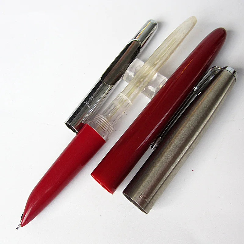 New Old Vintage Youth 717 Fountain Pens Fine Nib Students Writing Stationery Collection Using the 1990s Zpaxo