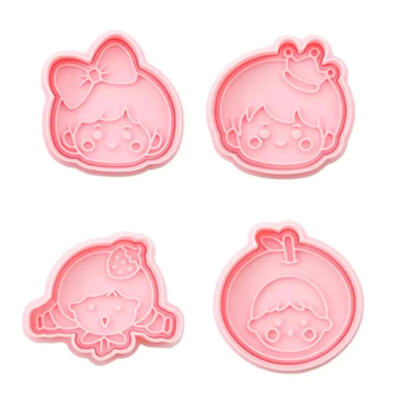 Happy Birthday Cake Abstract Cartoon Cookie Cutter 3D DIY Cake Shape Biscuit Cookie Mold Baking Tool Fondant Cake Stamp Mold Zpaxo