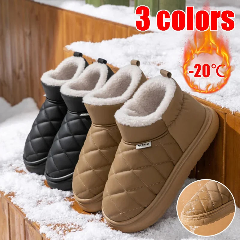 Winter Outdoor Snow Boots Women's Waterproof Slip-resistant Design