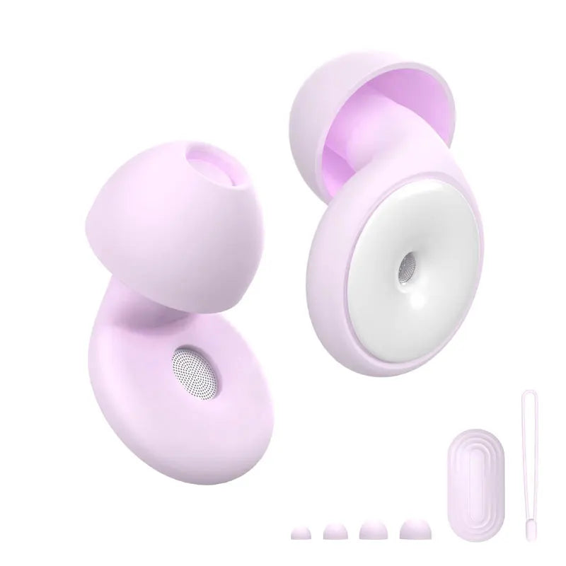 Reusable Silicone Snore Blocker Ear Plug with 10 Ear Tips in XS/S/M/L Anti-Noise Motorcycle Earplugs Noise Cancelling Ear Plugs Zpaxo Pink
