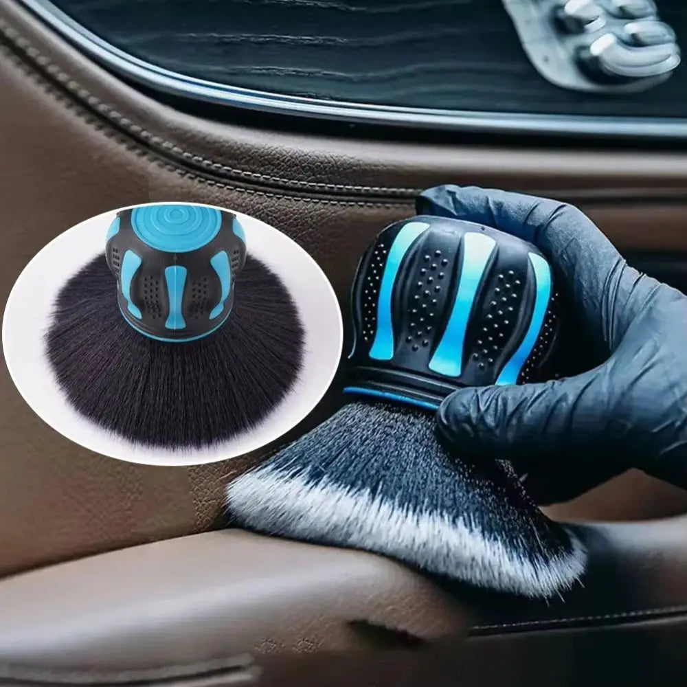 Soft Bristles Car Detailing Brushes Ergonomic Grip Reusable Design Zpaxo