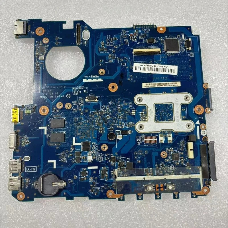 LA-7321P ASUS K43BR Laptop Motherboard E-450 HD 7470M 1GB Test OK