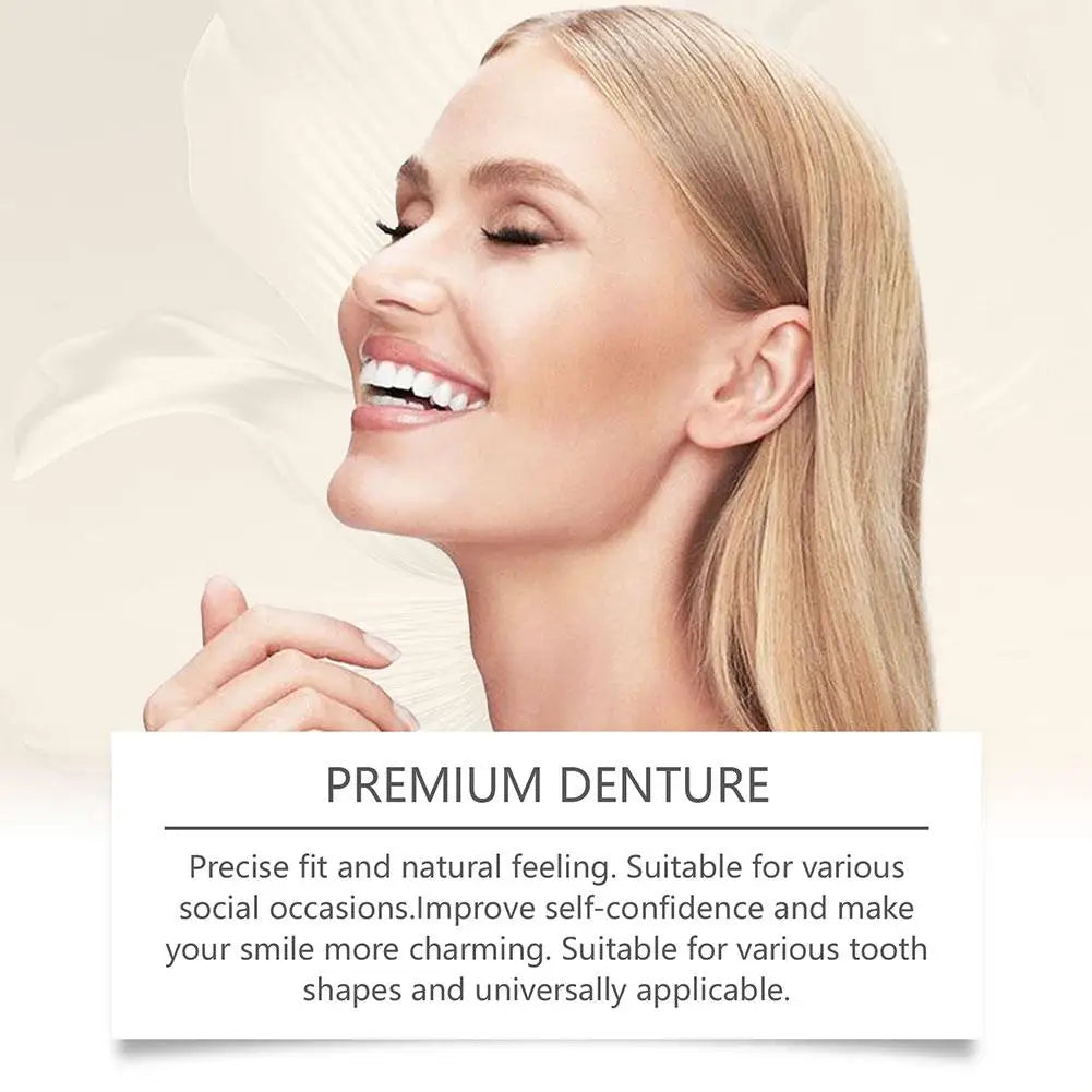 Silicone Denture Set – Reusable Realistic Fake Teeth Upper & Lower Silicone Denture Set Zpaxo