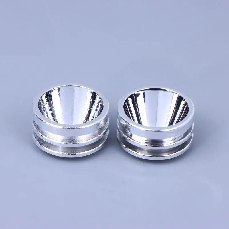 1Pc Metal S5 20mm Smooth Reflector Flashlight Reflective Cup Reflector Bow Smooth Orange Peel LED Hole 7mm Zpaxo