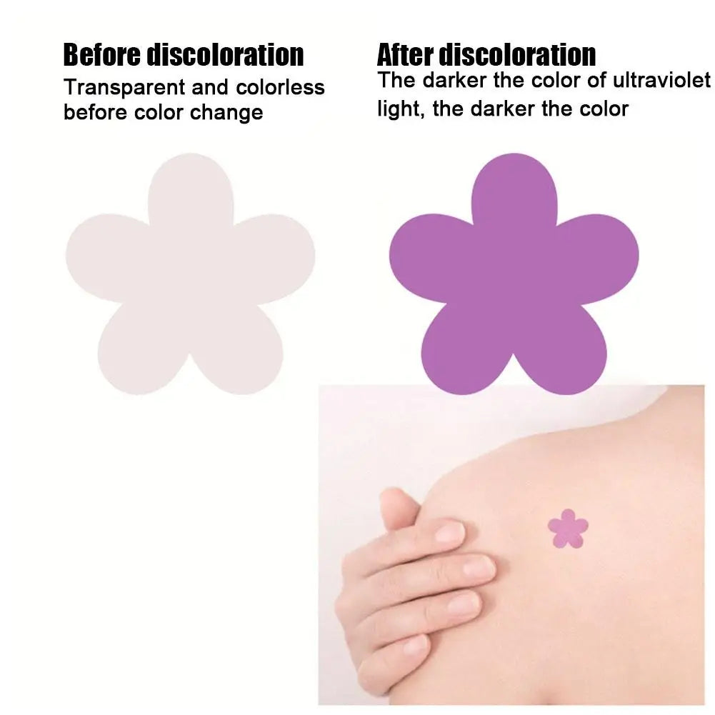 UV Detecting Patches Test Stickers Sunscreen Sunny Detection Patch
