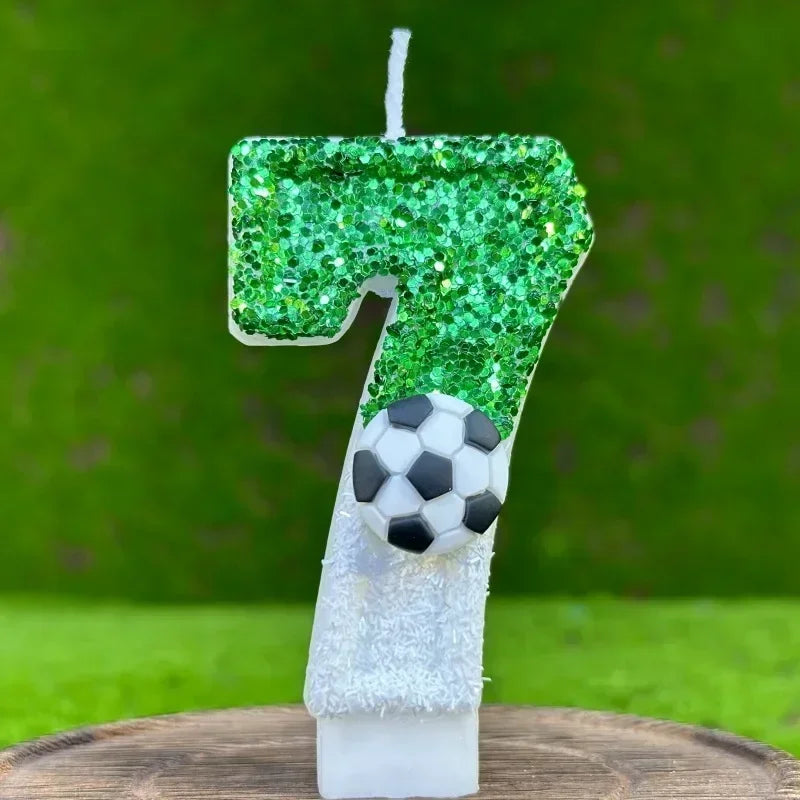 Football Number Birthday Candles – Kids Cake Party Decor Birthday Cake Candles Zpaxo 7