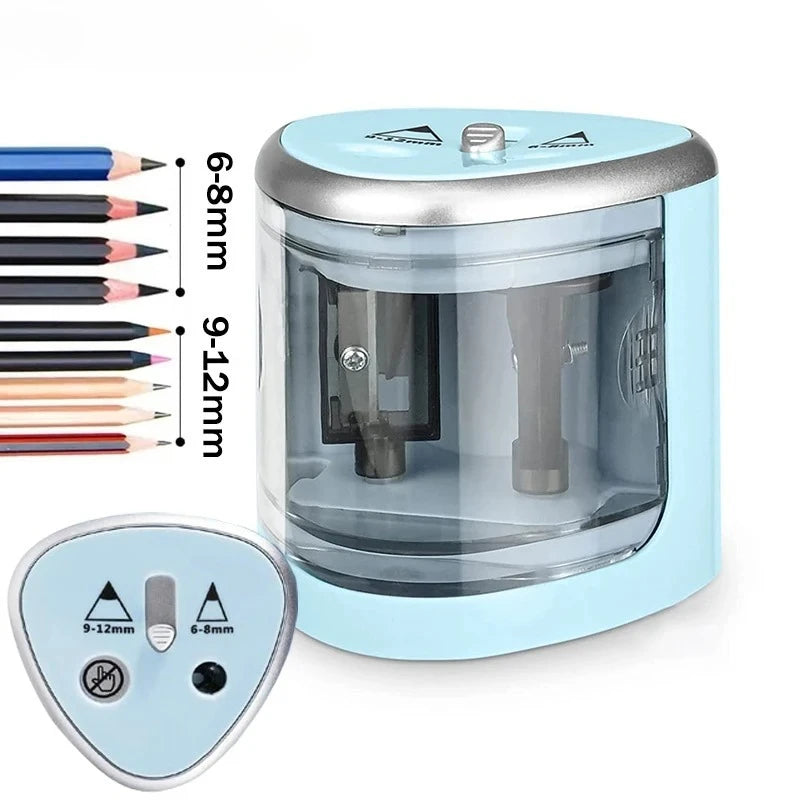 Upgraded Two-hole Electric Pencil Sharpener Automatic Heavy Duty Fast