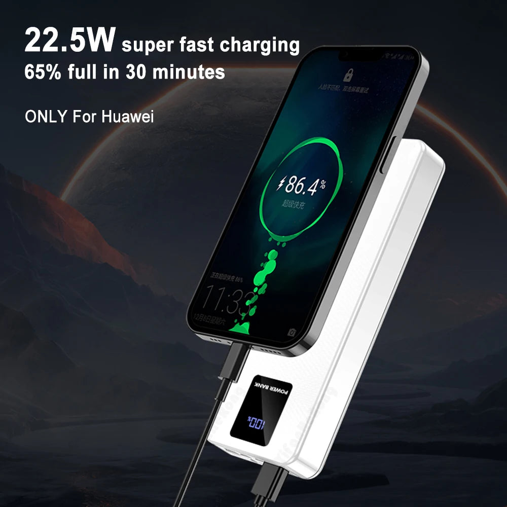 6*18650 USB Detachable Battery Storage Box For Phone Charging QC 3.0 PD DIY Battery Shell With Cables Portable Power Bank Case Zpaxo