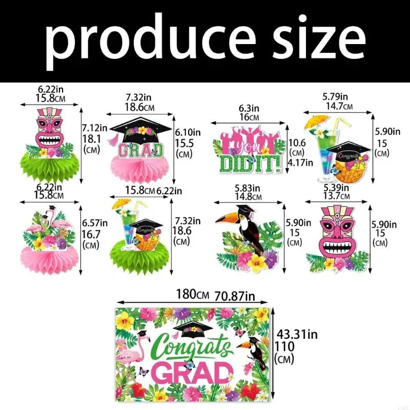 1 Hawaiian Graduation Party Decoration Bright Designs