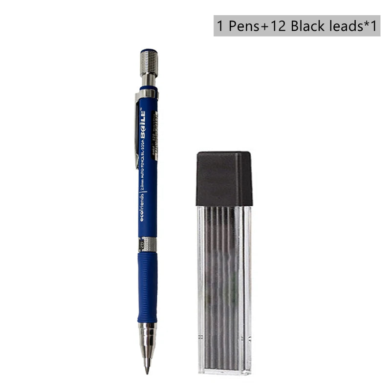Mechanical Pencils 2B Automatic Black Lead Refills Art Drawing Pencil Zpaxo Experience set