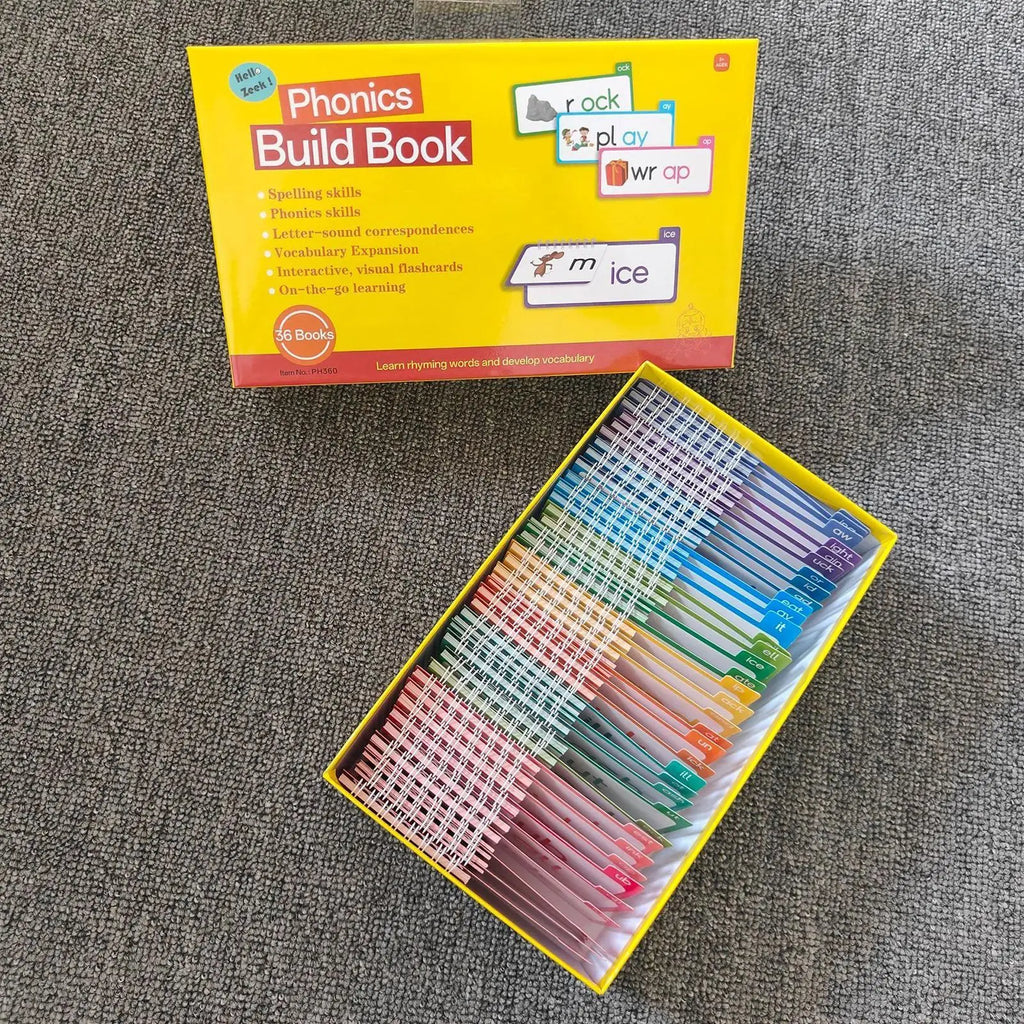 Phonics Word Family Build Book Spelling Improvement Supplies Read And Rhyme Books For Kids Boys Girls Kindergarten Preschoolers Zpaxo