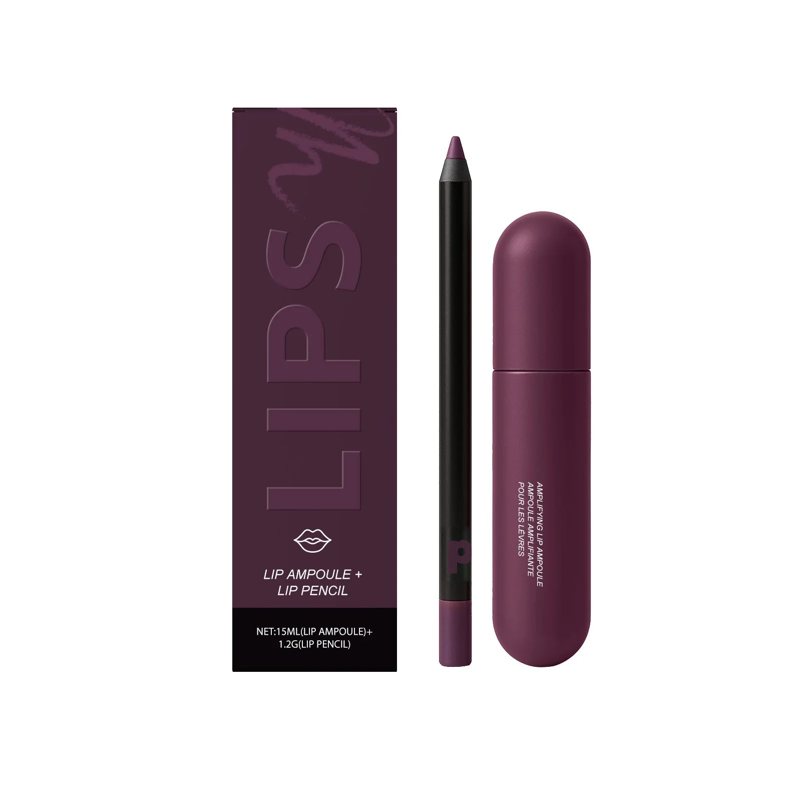Nicotinamide Lip Serum & Lipliner Kit – Plump & Moisturize Lip Serum Kit Zpaxo Violet Color