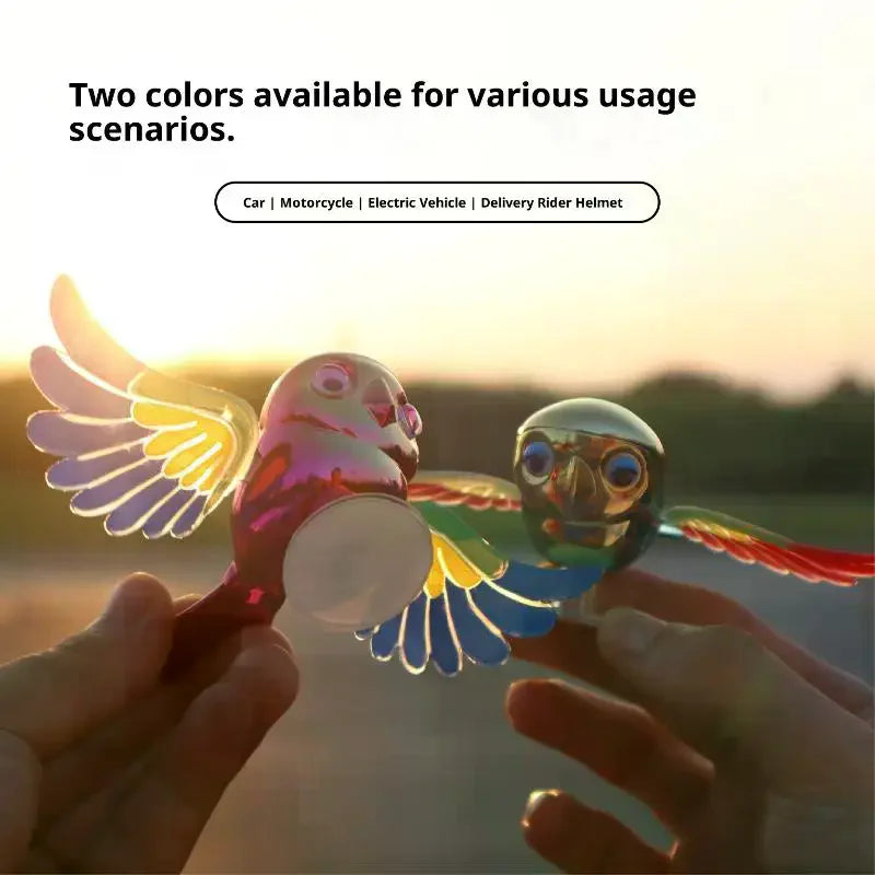 Flying Bird Car Ornament – Wind-Spinning Wing Vehicle Decor