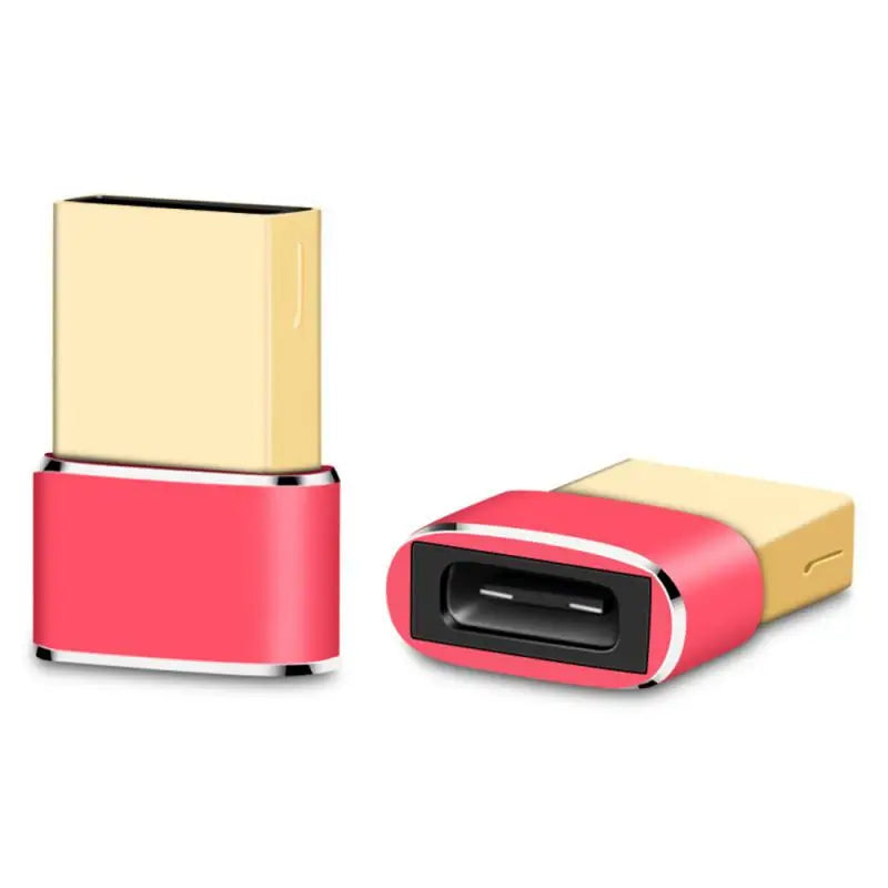 1- USB C OTG Adapter USB-A Male Type-c Female Converter Connector Zpaxo 1PCS Red