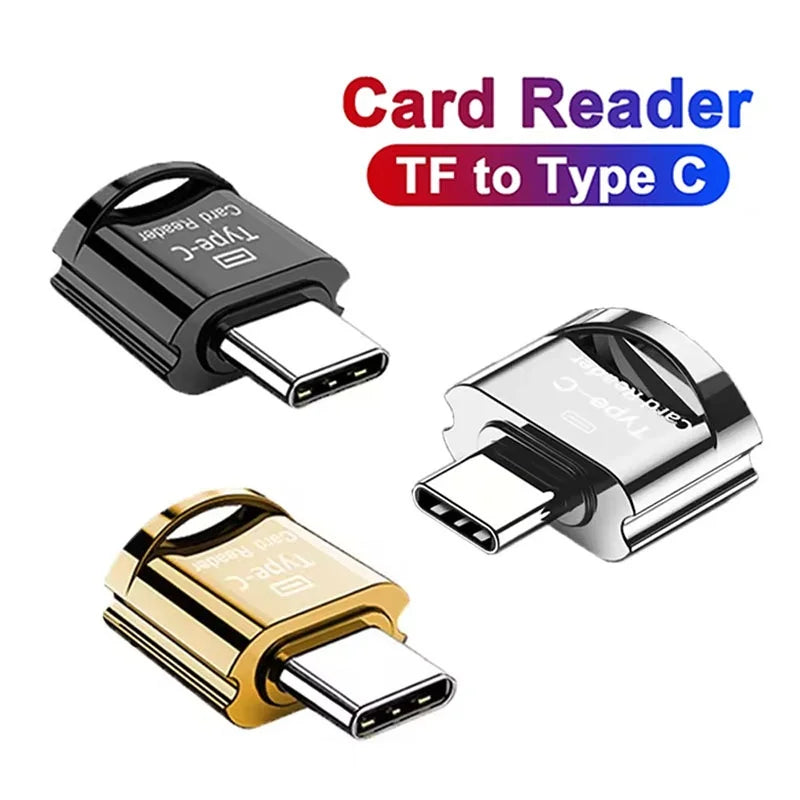 Phone TF Adapter High Speed Data Transmission Compact Laptops Phone Accessory For Xiaomi Type C Device Travel Data Transfer Gear Zpaxo