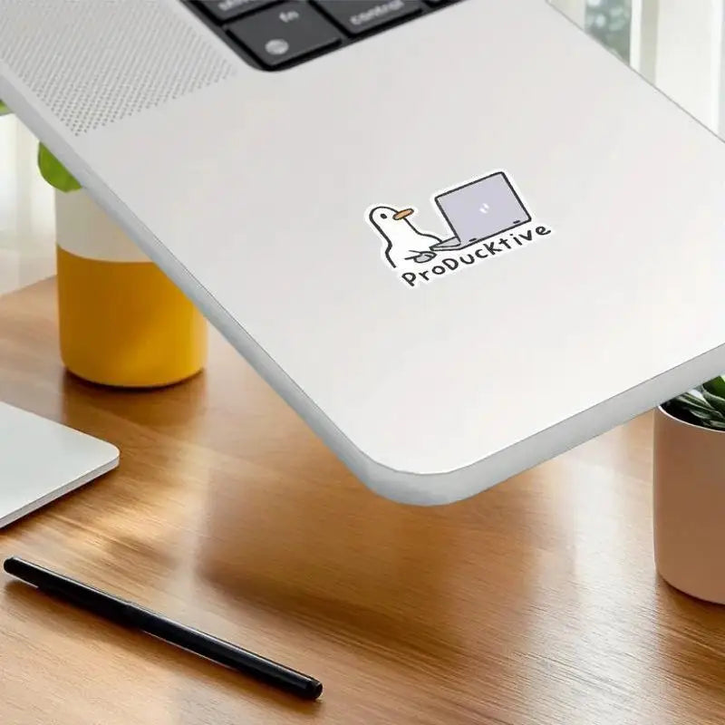 Cute Goose Laptop Stickers Perfect DIY Computer Decoration Waterproof Zpaxo