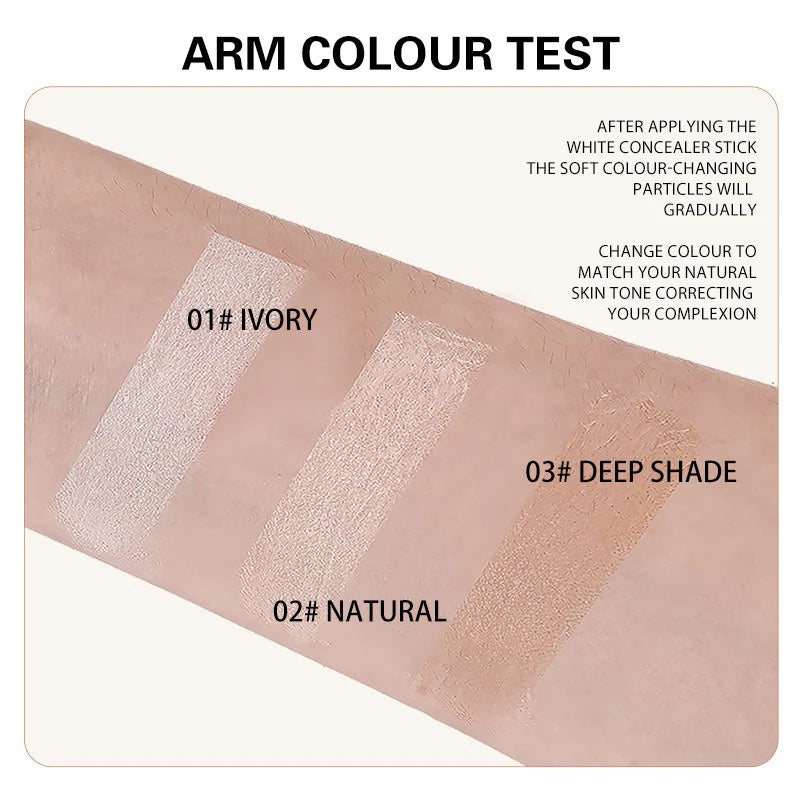 2-in-1 Temperature Changing Foundation Stick Facial Coverage