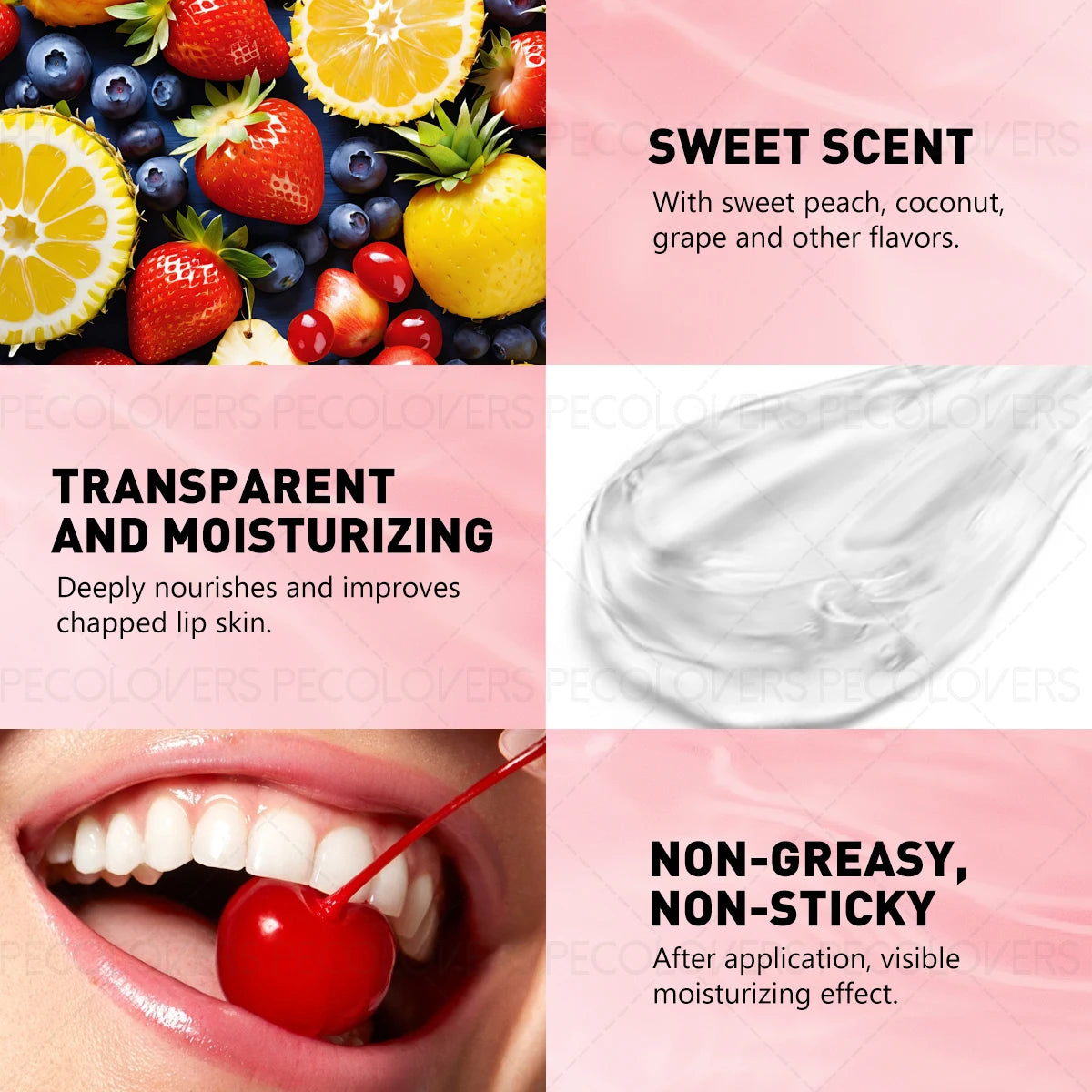 1PC Long-lasting Ball Lip Oil - High-gloss Finish, Moisturizing, Plumps Lips, Various Options, Creates Charming Makeup Zpaxo