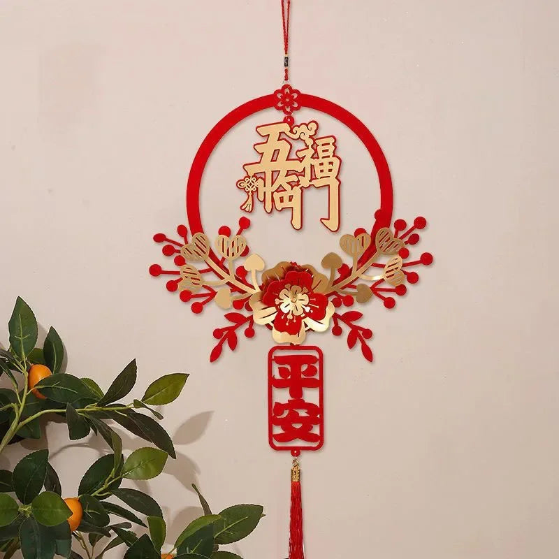 Traditional Chinese Spring Wall Pendants Festive Ornaments Year Home