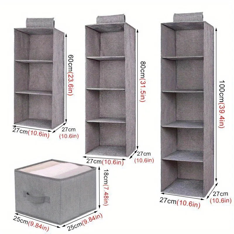 1 3 4 Layer Storage Hanging Bag Multifunctional Clothing Organizing