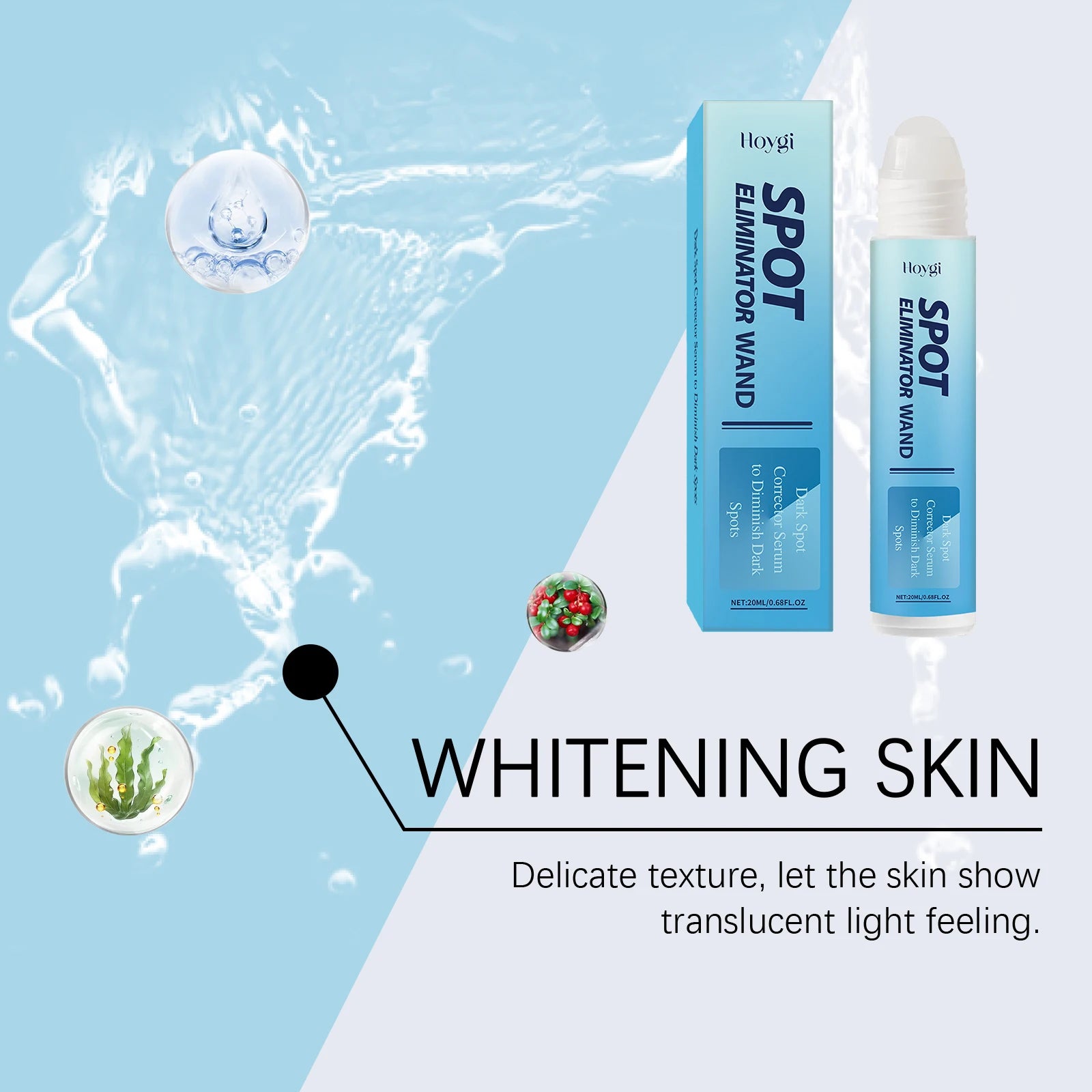 Dark Spot Corrector Serum Lighten Dark Spot Brighten Skin Tone Improve Dullness Skin Whiten Portable Salicylic Acid Essence Ball Zpaxo