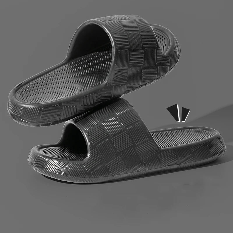 Soft Home Slippers Couple Summer Indoor Skid Proof Bathroom Sandals