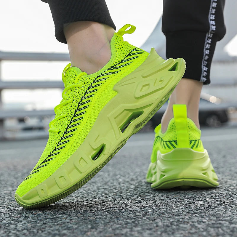 Men's Casual Sneakers Luxury Trainer Shoes Breathable Race Running