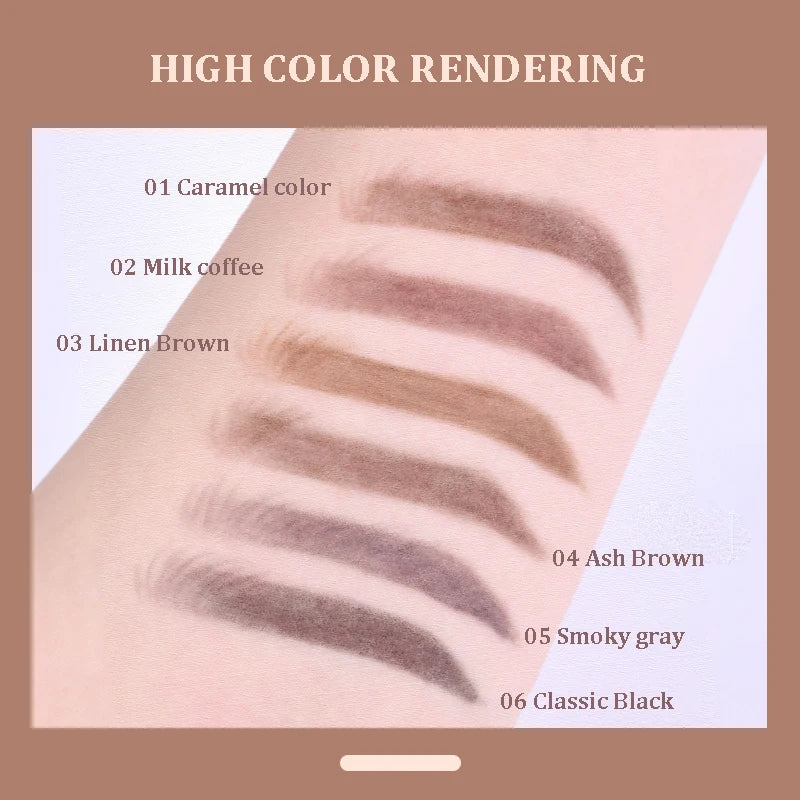 Ultra Fine Double-ended Eyebrow Pencil Waterproof Long Lasting